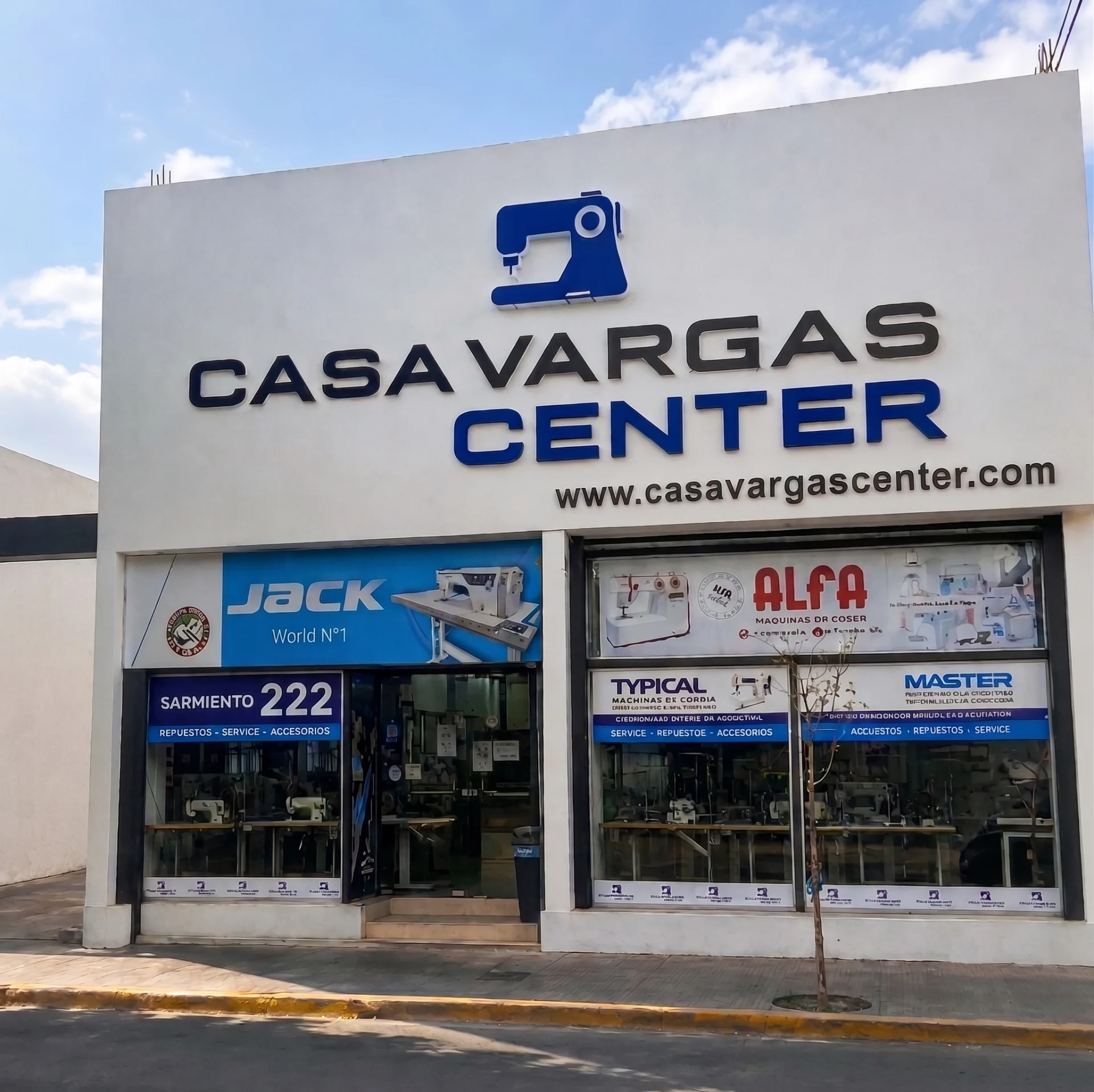 Frente del local de Casa Vargas Center en Domingo F. Sarmiento 222, Córdoba